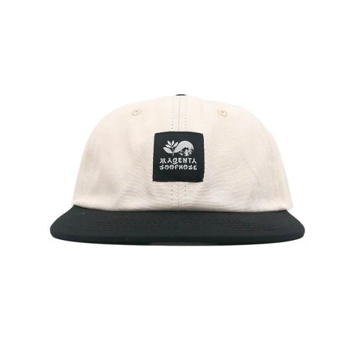 LOOP HOLE CAP ループホール キャップ LOOP HOLE x MAGENTA MAGENTA BRUSH STRAPBACK CREAM/BLACK スケートボード スケボー 1