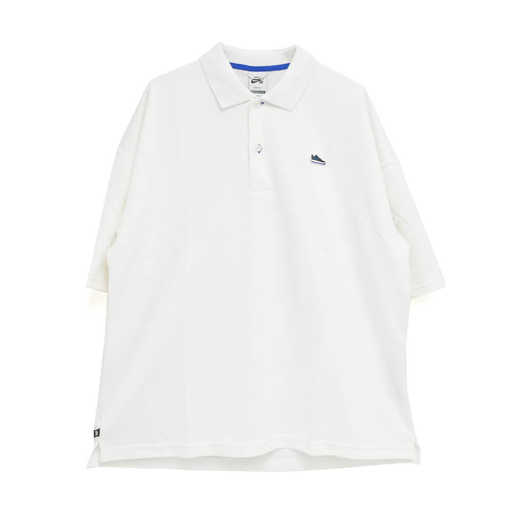  NIKE SB SHORT SLEEVE SHIRTS<br> ナイキSB 半袖シャツ SOLID BREAK POLO AF1 WHITE/ROYAL IV0598-136 スケートボード スケボー