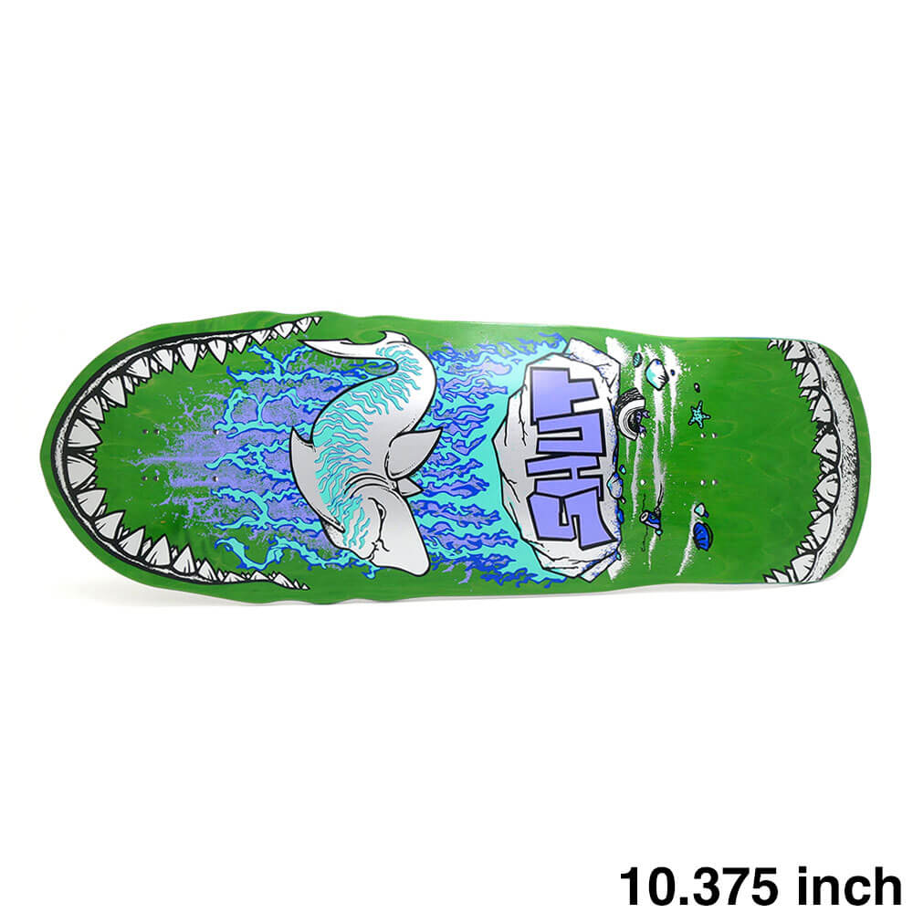 SHUT DECK シャット デッキ TEAM 86 SHARK GREEN 10.375 EPOXY 7 スケートボード スケボー 1