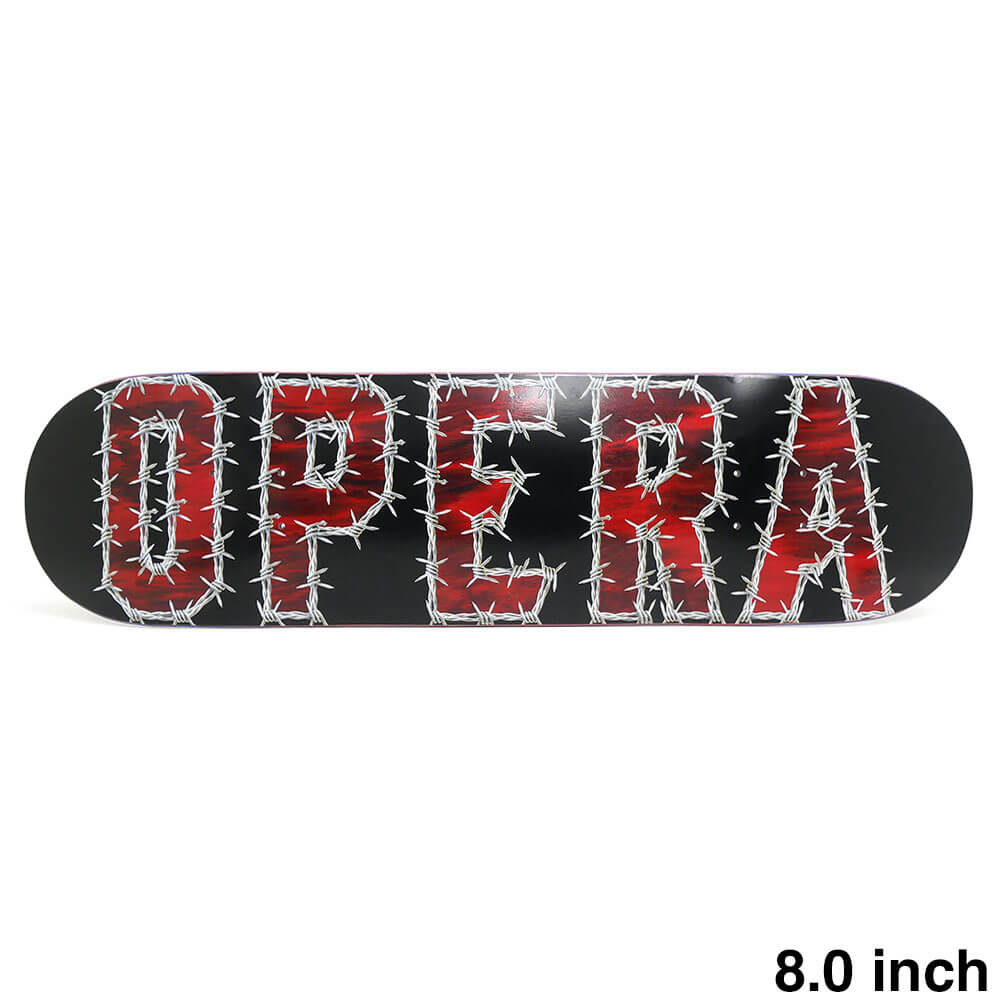 OPERA DECK オペラ デッキ TEAM WIRE BLACK/RED 8.0 EPOXY 7 スケートボード スケボー 1