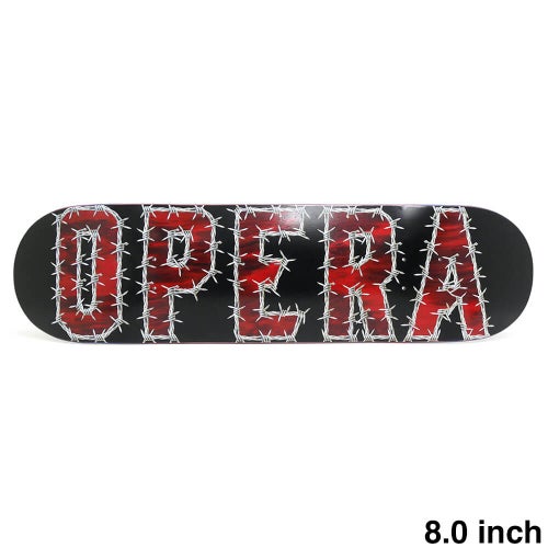 OPERA DECK オペラ デッキ TEAM WIRE BLACK/RED 8.0 EPOXY 7 スケートボード スケボー 1