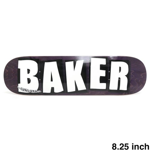 BAKER DECK ベイカー デッキ TEAM BRAND LOGO VENEERS B2 PURPLE STAIN 8.25 スケートボード スケボー 1
